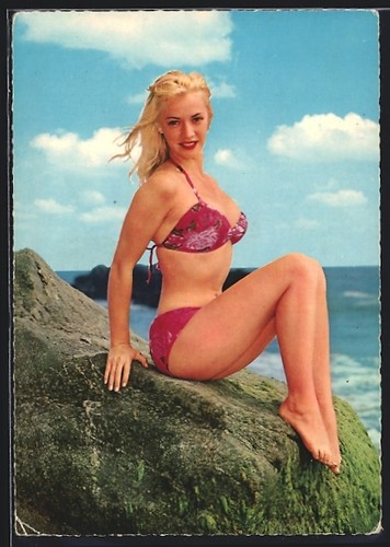 Cartolina pin bikini su - pin-up, in