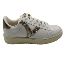 scarpe da ginnastica donna 36 38 39 sneakers in pelle ragazza bianca glitter