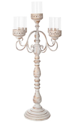 Candelabro fiamme anticato - candelabro, 5
