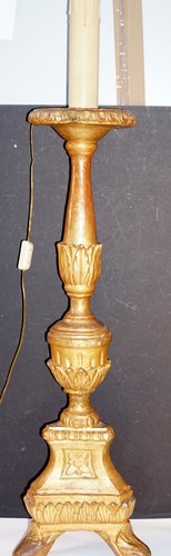 Antico candeliere legno - antico, in