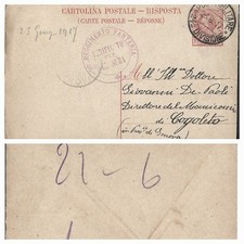 WW1 FRANCHIGIA POSTA MILITARE 24A DIVISIONE 23.6.17 BRIGATA ABRUZZI ZONA GORIZIA