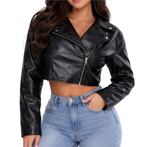 Giacca moto crop - giacca,