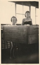  B3 - Foto Photo Fotografia Fotocartolina Anni 40 - Coppia Ragazzine Calcetto