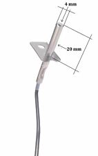 SONDA FUMI NTC  200°C FLANGIA IN ACCIAIO CAVO 130 mm  PER STUFE A PELLET