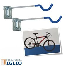 2x Supporti Pieghevoli a Parete per Bici Staffa Gancio Appendi Bici Portabici