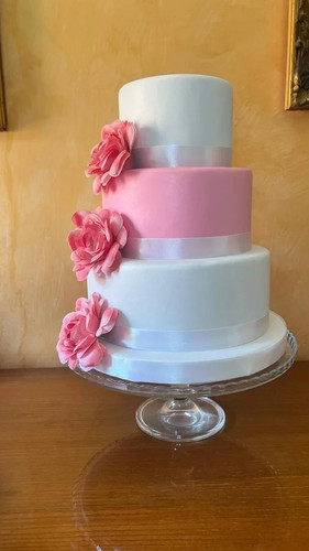 Torta scenografica con peonie - torta,