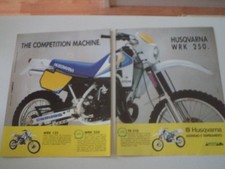 advertising Pubblicità 1989 MOTO HUSQVARNA WRK 250 - WRK 125/TE 510