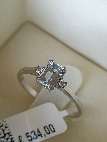 Anello oro bianco 18k con - anello,