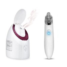 KIT PULIZIA VISO vaporizzatore + aspiratore punti neri Elimina impurità pelle