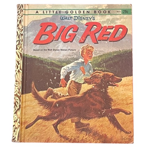1962 walt disney d102 big - disney, red