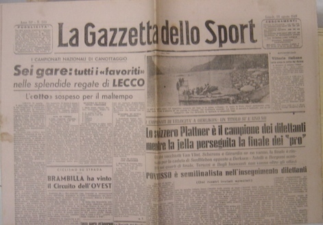 Gazzetta sport lunedi - sport, lunedi'