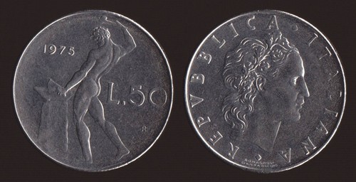 Lire 1975 vulcano italia - 50,