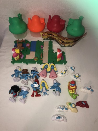 Lotto figurine puffi - lotto,