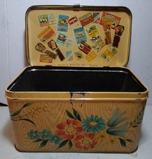 SCATOLA VINTAGE ANNI 50/60 DELLA BERTOLINI . BUONA LA SERIGRAFIA