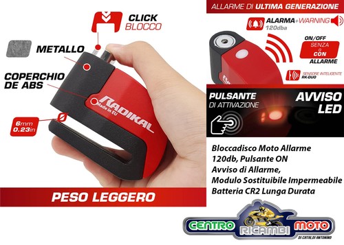 Blocca disco radikal allarme - blocca,