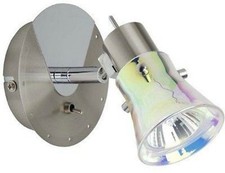 Lampada a parete in vetro dicroico e metallo luce 50W Brilliant G32711/77 Boogie