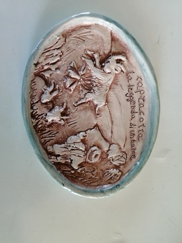 Quadretto ovale ceramica - quadretto,