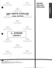 Catalogo ricambi motore fuoribordo 4 tempi Evinrude 2001 E8R4SIE E8RL4SIE E8RVL4SIC