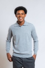 KANGRA CASHMERE POLO A MANICHE