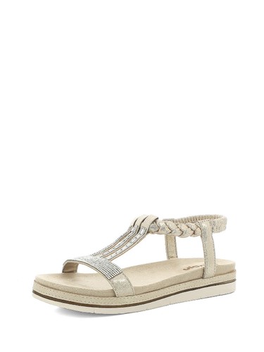 Sandali con strap donna oro - con,
