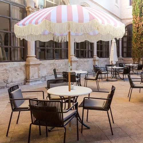 Ombrellone patio con - da, frange