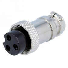 PRESA CONNETTORE MICROFONO 3 POLI RADIOAMATORE VHF CB SCHERMATO FEMMINA VOLANTE