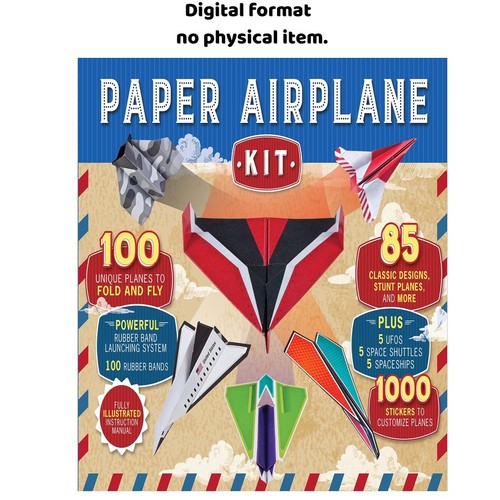 Paper airplane kit 100 - airplane, planes