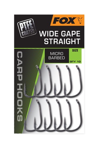 Fox carp hooks - ptfe, wide