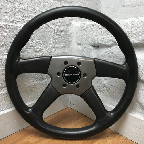 Volante razze pelle nera - pelle,