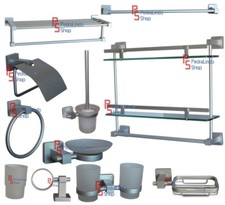 PDR*ACCESSORI BAGNO PORTA SAPONE ASCIUGAMANI SPAZZOLINO ROTOLO PROFUMO SATINATI