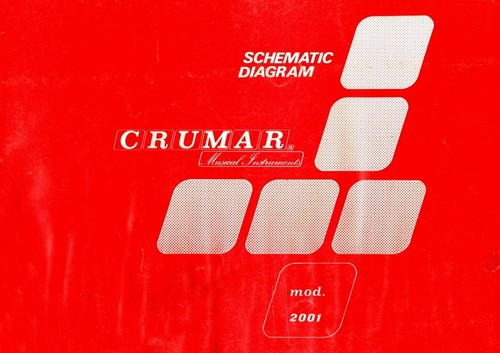 Crumar 2001 service manual - 2001,