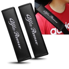 2 pz Copricintura Alfa Romeo 156 147 Giulietta Mito Cintura Sicurezza in Pelle