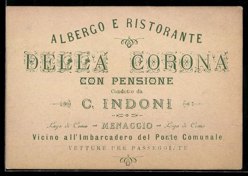 Carta rappresentante menaggio - rappresentante,