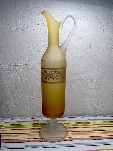 Decanter ewer vetro arte ambra - arte,