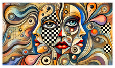 Stampa artistica POP CUBISTA