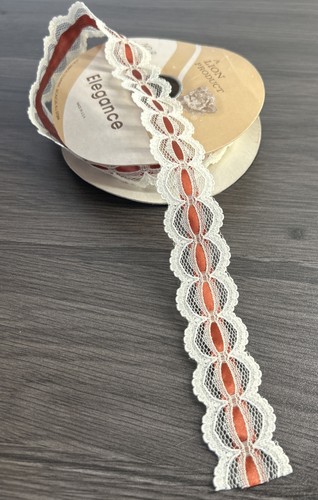 Bordo vintage pizzo bianco - vintage, in