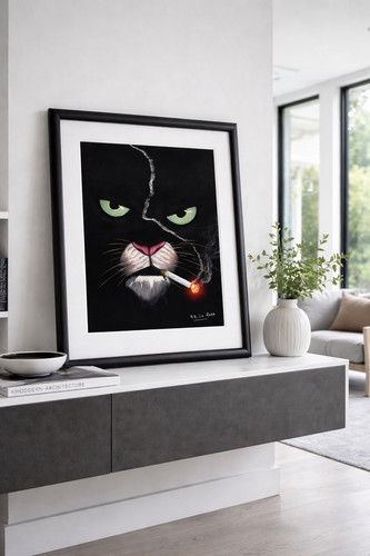 Quadro gatto nero - 👉,
