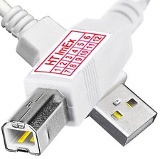 Cavo stampante USB bianco