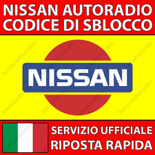 ✅NISSAN RADIO CODICE DI