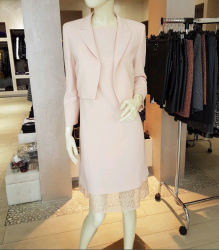 Abito rosa con - fondo, pizzo