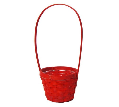 Cesto rosso manico - d, 12