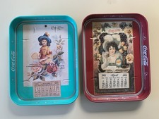 COPPIA VASSOI VINTAGE DELLA COCA COLA