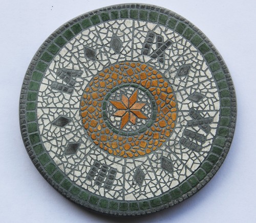 Mosaico circolare pavimento - da,