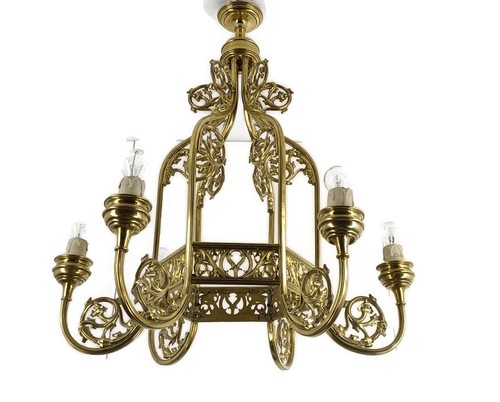 Antico lampadario neo gotico - antico,
