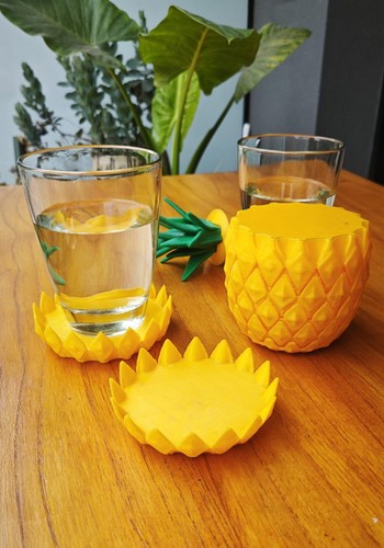 Set sottobicchieri ananas - sottobicchieri,