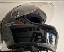 Casco Integrale moto Shark RSF Fusion Race nero lucido CON visiera trasparente