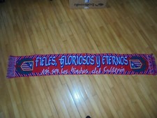 SCIARPA BUFANDA SCARF ATLETICO DE MADRID "FIELES , GLORIOSOS Y ETERNOS" 80/90