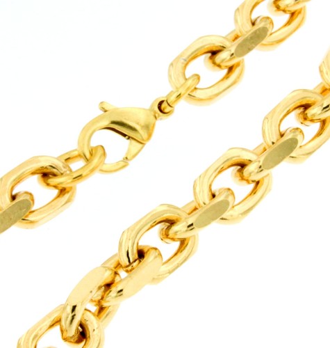 Bracciale ancora placcato oro - bracciale,