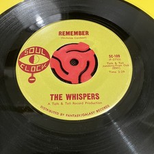 The Whispers Remember Soul Clock SC-109 Northern Soul 7" 45 single Excellent