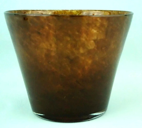 Blown glass vase spotted